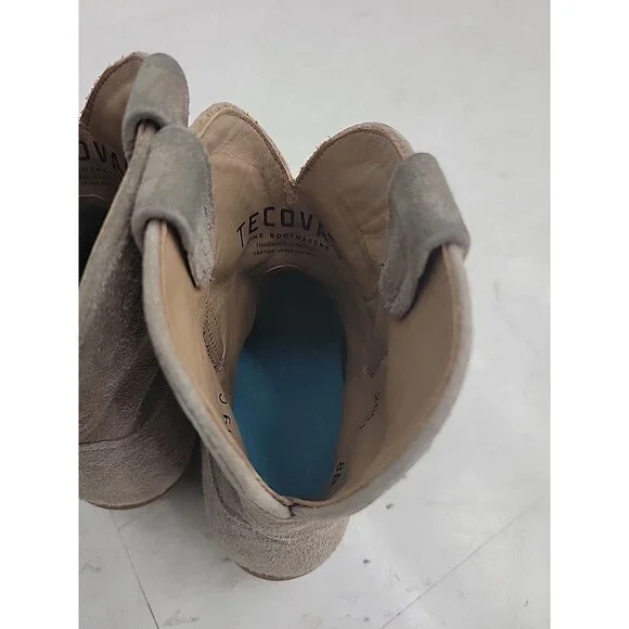 Tecovas The Lucy Women's Western Boots Size 8B Gray Suede - Picture 5 of 7